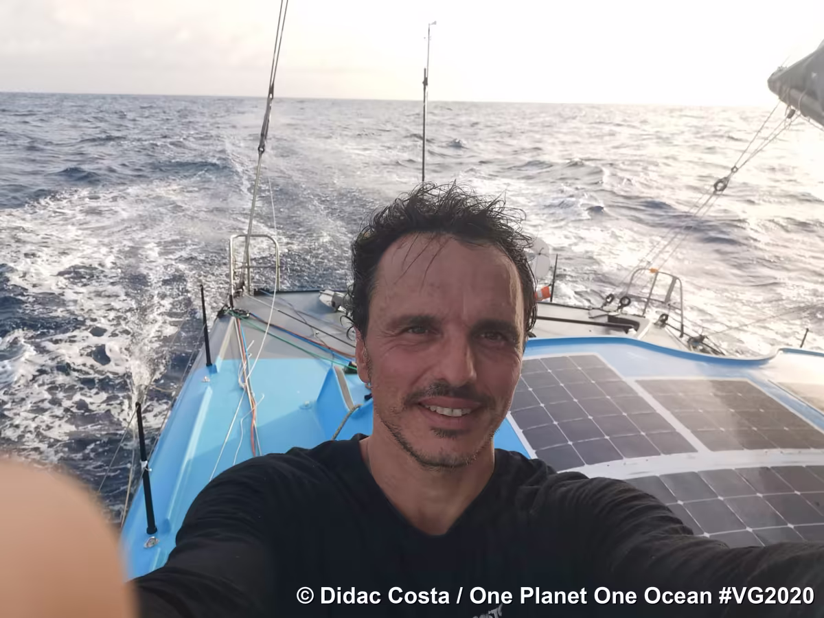 Didac Costa en el tramo final de la Vendée Globe!